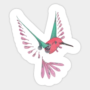 Hummingbird Robot Sticker